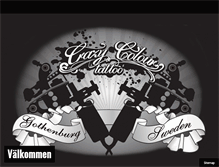 Tablet Screenshot of crazycolourtattoo.com